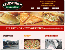 Tablet Screenshot of celestinosnypizza.com